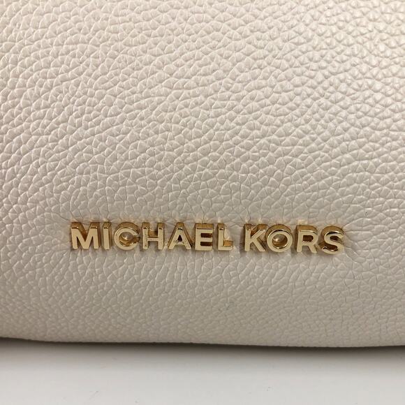 MICHAEL KORS NWT Nicole leather shoulder bag handbag purse Vanilla - Picture 6 of 11